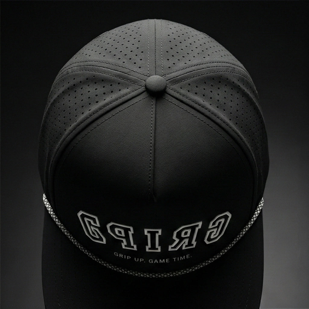 Black "GRIPZ" Snapback Rope Hat