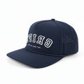 Navy Blue Performance Rope Hat with White GRIPZ mirrored letters