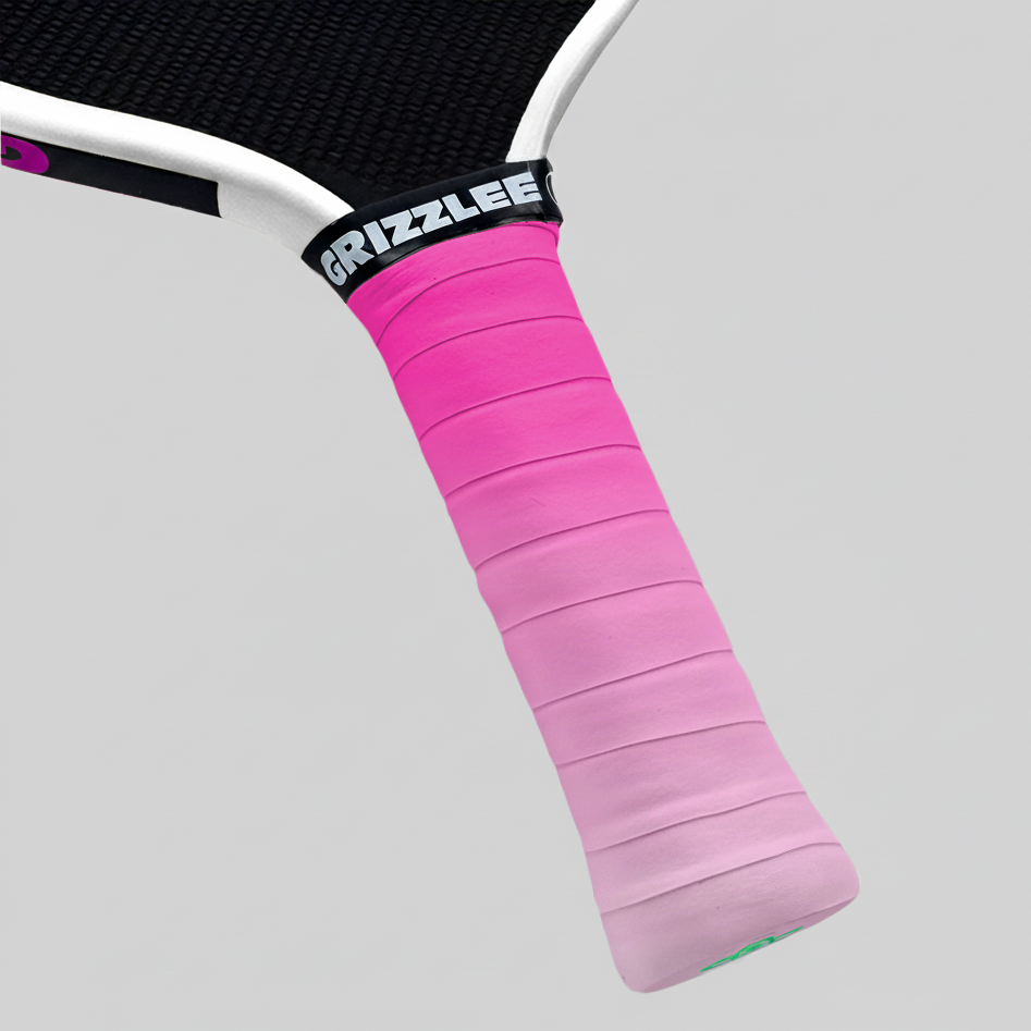 Pro Tour Gradient Grips - Pink to White premium pickleball overgrip